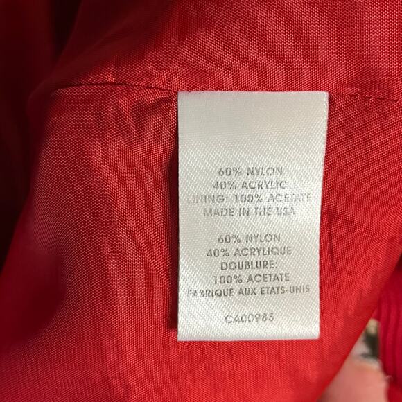 Nanette Lepore Red zip pleated cocktail Dress pockets 6 Wedding Guest mobwife - Picture 7 of 13